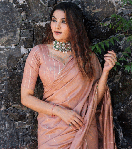 Chanderi Viscose Saree with Blouse