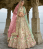 Offwhite Silk Lehenga With Heavy Embroidery