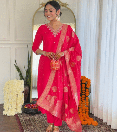Viscose Kurti with Embroidered Work