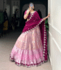 Pink Zari Kota lehenga
