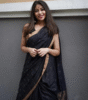 Black Saree with Jacquard Work on Border