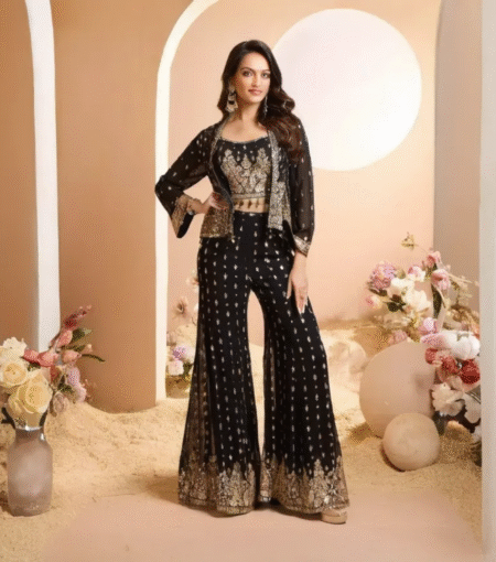 Party Wear Koti Blouse Suit Set