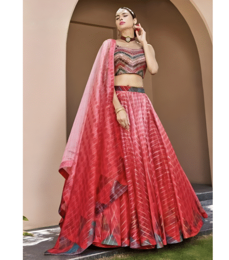 Pink Gradient Lehenga