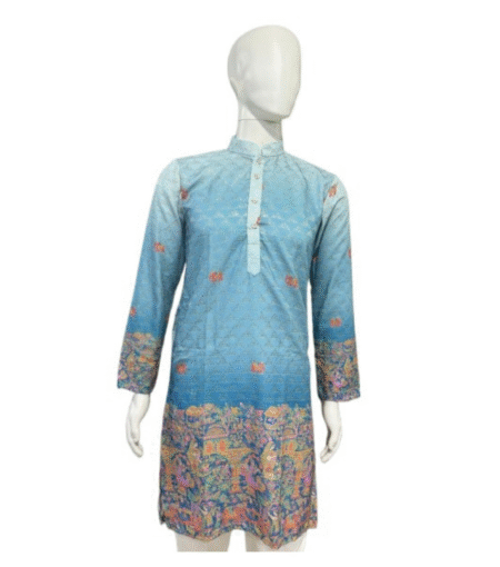 Blue Color Desi Boy Kurta Set