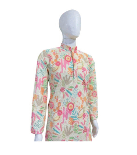 Men’s Multi Color Digital Print Kurta
