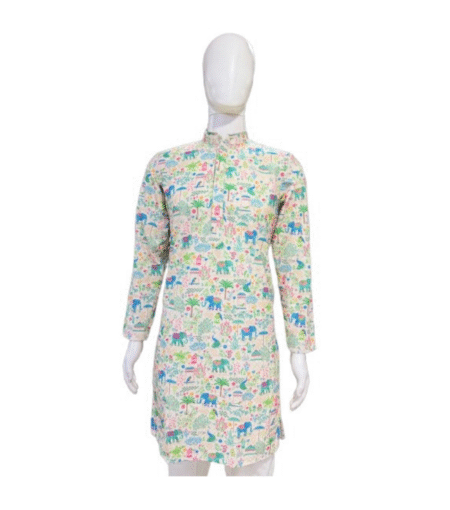 Men’s Elephant Print Kurta