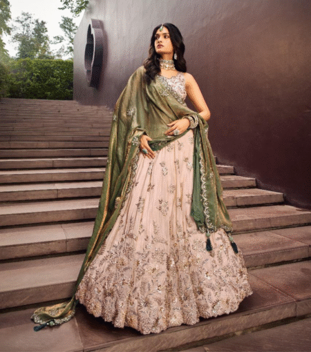 Viscose Lehenga with Sequins work