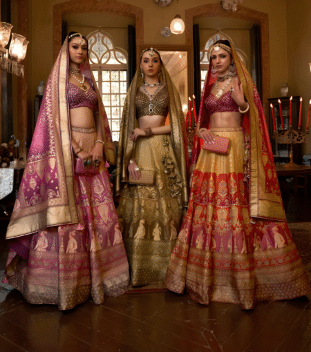 POLIVISCOSE SILK LEHENGA WITH DEW DROP WORK